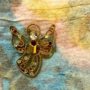 Vintage choir angel pin